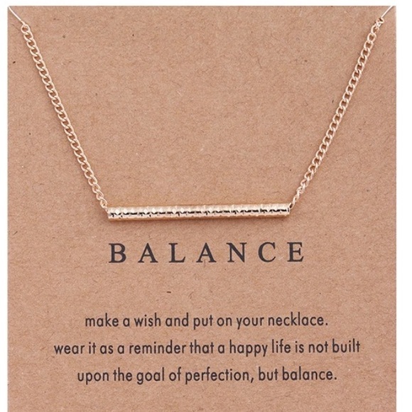 Accessories - 🌟GOLD dipped “BALANCE” necklace
